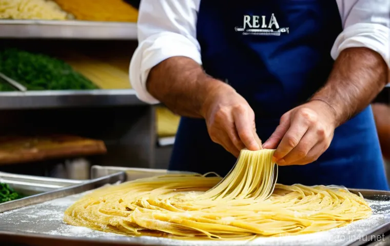 로메 중앙 시장 탐방 - **Vibrant Roman Market Bustle:** A lively, authentic scene inside the Mercato Centrale in Rome. The ...