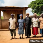 토고와 가나의 국경 문제 - **Prompt 1: Echoes of Colonial Lines - Ewe Unity at the Border**
    "A poignant and historically ri...